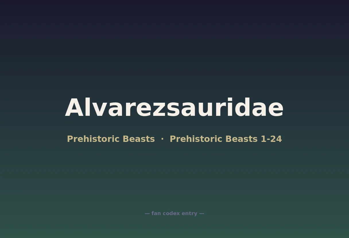 Alvarezsauridae