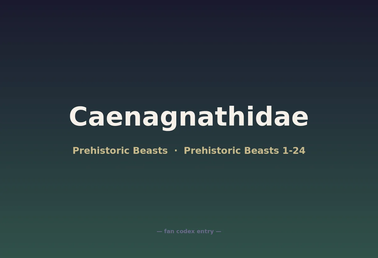Caenagnathidae
